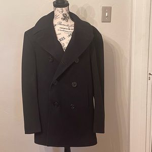 Vintage authentic men’s wool Navy peacoat